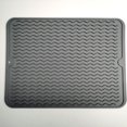 thumbnail image 1 of Silicone Dish Drying Mat for Kitchen Counter, Dish Drying Pad, Non-Slip Drain Pad with Built-in Drain, Heat Resistant Stone Drying Mat, 1 of 6