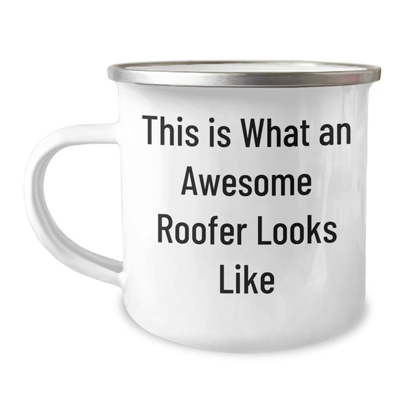 Amangny Roofer Gifts: This Is What An Awesome Roofer Looks Like Valentine's Day Camping Mug, Funny Quote for Roofer Enthusiasts, Gifts from Men to Women, Friends, Coworkers, or Family