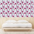 thumbnail image 3 of Ambesonne Romantic Vibes Peel & Stick Wallpaper for Home, Spring Floral Art, 13"x100", Magenta Pale Ceil Blue, 3 of 5
