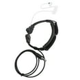 thumbnail image 3 of Auriculares de Micrófono de la Garganta, Vibracia de la Garganta Negra Micrófono Telescópico Ergonomics Diseño Fácil de Instalar el Tapón para la Oreja de Silicona para, 3 of 7