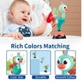 thumbnail image 4 of Baby Sensory High Chair Toy - Developmental Highchair Rattle with Suction Cup for 6 to 12 Months Old Infant & Toddler, Peacock, 4 of 6