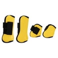 thumbnail image 2 of Bottes de Tendon pour Cheval, Libération Rapide, Support Solide, Réduit les Dommages, Bottes de Soutien Ajustables avec Crochet et Boucle pour Équitation, Protection contre les Chocs, Jaune, 2 of 7