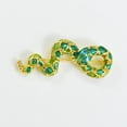 thumbnail image 2 of lionlar Multi-color Rhinestone Breast Pin Green Color for Men Women Girls, 2 of 9