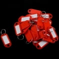 thumbnail image 5 of 120 Piezas Porta Llaves de Plástico para Equipaje de Etiqueta de IdentificacióN Llaveros con Placa de Nombre, Color: Rojo, 5 of 5