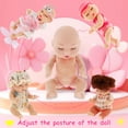 thumbnail image 4 of Keyohome 6Pcs Mini Baby Dolls,4.3" Newborn Dolls Gift Set,Cute Reborn Baby Dolls Toys for Kids 3+,with Clothes, 4 of 9