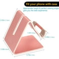 thumbnail image 4 of Universal Cell Phone Tablet Desktop Stand Desk Holder Mount Cradle Aluminium Rose Gold, 4 of 7