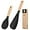 Black, variant on AUR Cooking Spoon and Rice Scooper for Nonstick Cookwares, Great for Cooking and Serving Sturdy BPA-Free Matte Silicone, Wood Handle Spoon for Mixing, Scoop, and Scrape (BERRY)