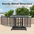 thumbnail image 3 of Domi Adjustable Patio Recliner Chair Metal Outdoor Lounge Chair with Flip Table Push Back, Adjustable Angle,Removable Cushions, Support 350lbs, (1 Gray Chair), 3 of 9