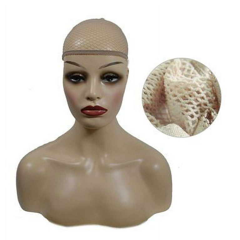 AkoaDa Mesh Wig Cap Hair Net Wrap Under a Wig Nude or Black Open or Closed  