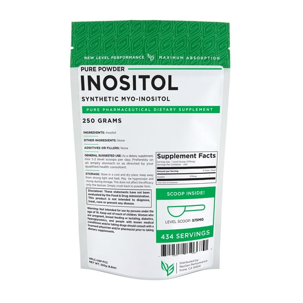 Inositol Powder 250g (8.8oz) Mood Stress Anxiety Happy