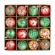 thumbnail image 2 of Puntoco Juego de 16 bolas navideñas de colores para decoración de Navidad, bolas de plástico de 6 cm para decoración de ventanas, árbol de Navidad, colgante pequeño, 2 of 6