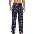thumbnail image 3 of Xecao Space Dinosaur Men's Straight Lounge Pajama Pants: The Ultimate in Comfortable Sleepwear, 3 of 9