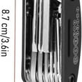 thumbnail image 3 of OFEFE 2pcs 16-in-1 Bike Multitool Kit - Professional Bicycle Repair Tool Set with Allen Keys, Screwdrivers & Wrenches, Foldable Mountain Bike Maintenance Kit for Road & MTB Emergency Repairs (Black), 3 of 5