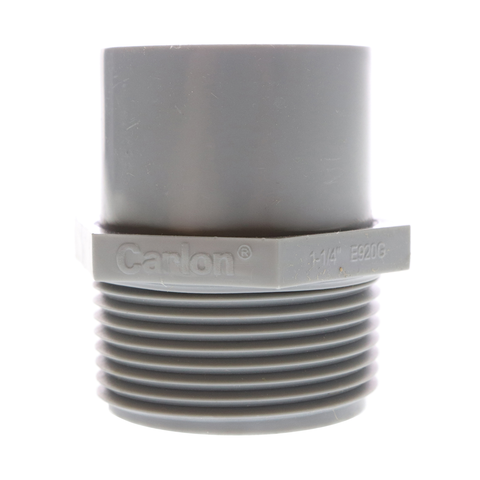 Carlon E920G PVC Conduit Repair Male Threaded Adapter, 11/4Inch, (10