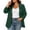 Green, variant on Women's Plus Size Blazer,Open Front Lapel Long Sleeve Lined Shoulder Pads Business Casual Jacket with Pocket,Blue Women's L-XXXXXL