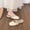 Beige, variant on Womens Closed Toe Square Toe Mary Jane Flat Mules, Wide Foot Sandals for Women Dressy, Soft Sole Comfortable Backless Flats for Office Travel Casual