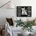thumbnail image 4 of HFDF Black and White Fox Wall Art Christian Foxes Poster King and Queen Crown Picture Motivational Canvas Print Painting for Bathroom Bedroom Office Artwork 14x11inch Framed, 4 of 6