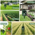 thumbnail image 3 of Solar Ultrasonic Bird Repellent, Waterproof Design, Built-in Battery, Grass Green, Outdoor Use, 3 of 4