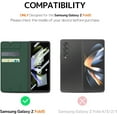 thumbnail image 2 of Compatible with Samsung Galaxy Z Fold 5 Case with Screen Protector,Hinge Protection 2 Card Slots Detachable S Pen Holder Anti-Scratches Shockproof Wallet Case for Samsung Galaxy Z Fold 5 Green, 2 of 14