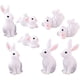 thumbnail image 1 of Figuras de conejitos en miniatura, 8 Uds., figuras de conejos de jardín de hadas, adornos para tartas de Pascua, Mini figuras de conejitos, juguetes de estilos surtidos Fason WRLF-359, 1 of 7