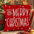 thumbnail image 2 of Tarmeek Christmas Pillow Covers 18x18 Inch Set of 3 Christmas Decorations, Seasonal Winter Xmas Holiday Decor Throw Pillow Covers for Home Decor Christmas Decorations Indoor, 2 of 9