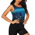 thumbnail image 2 of Hirioo Planet Earth for Women's Workout Tank Top Sleeveless Workout Tops Athletic Gym Shirts-Small, 2 of 7