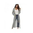 thumbnail image 2 of Finex Women Full Length Thick Maxi Cardigan Duster Long Sleeve Open Front Sweater Tops, 2 of 3