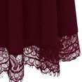 thumbnail image 6 of JINMGG Womens Plus Size Clearance $5 Women's Basic Versatile Stretchy A-line Flared Casual Mini Skater Skirt Wine XXL, 6 of 8