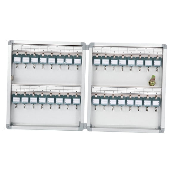 Caja de seguridad para llaves, organizador de llaves, portallaves, caja fuerte, armario de seguridad para llaves, caja de seguridad para llaves Posición de 32 teclas