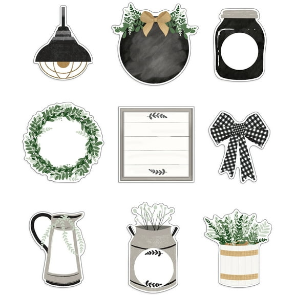 Carson Dellosa Farmhouse Mega Pack Cutouts (150 cut-outs)