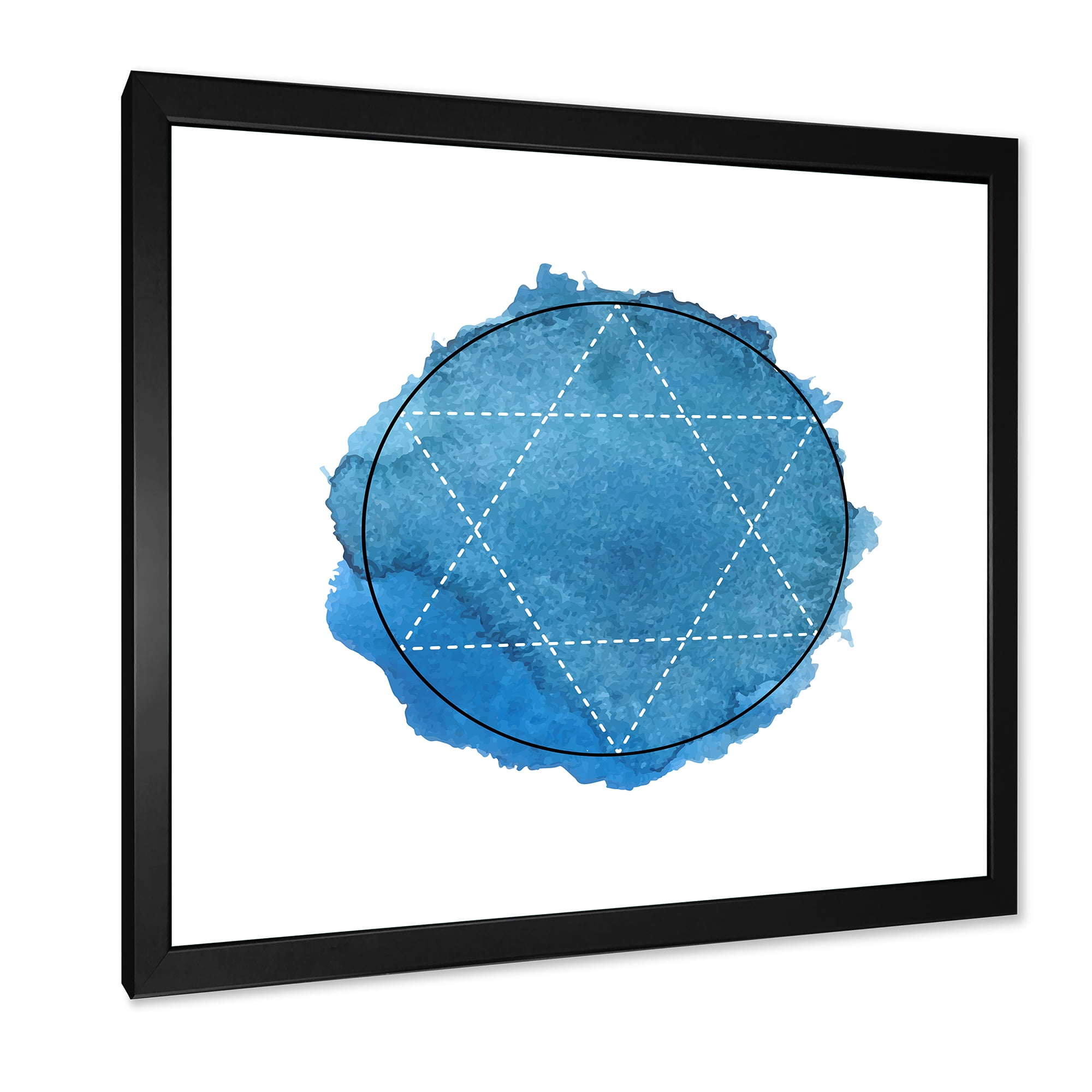 Designart 'Sacred Geometry and Symbol of Alchemy III' Bohemian & Eclectic Framed Art Print