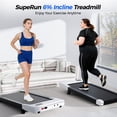 thumbnail image 3 of MJWW Walking Pad with Incline, Under Desk Treadmill, 3 in 1 Portable Treadmills for Home with Remote Control LED Display, 2.5 HP Quiet Mini Treadmill for Office Home Use, 300 Lbs Capacity, 3 of 10