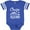 Football Blue and White, variant on Cruise Squad with Vector Cruise Ship and Palm Trees Boys or Girls Baby Bodysuit