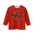 thumbnail image 3 of YUNAFFT Garçons & Filles Imprimé de Noël Coupe Ample 3-12 Ans T-Shirt Col Rond Extensible en Coton Manches Longues, 3 of 3