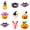 halloween random, variant on 10Pcs Halloween Pencil Caps Christmas Pencil Tip Covers Chewing-proof Silicone Pencil Tip Protector Covers for Student