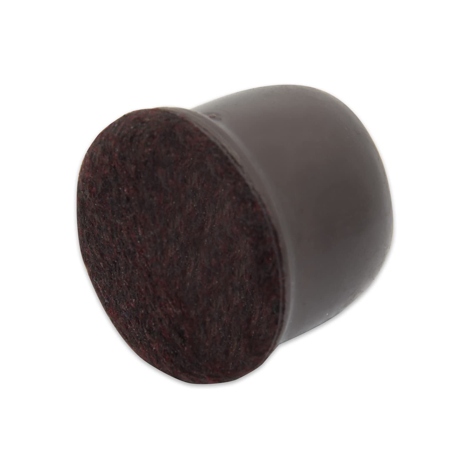 Flyshop 8PCS Round Chair Leg Caps with Felt Pads Durable Floor Protectors for Hardwood Floor Prevent Scratches Reduce Noise Foot Cap, Dark Brown Protective Caps, 19 to 25 mm