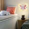 thumbnail image 4 of Lámpara de aplique de pared Zulema de mariposa LED Luz cálida montada en la pared Cálida, 4 of 8