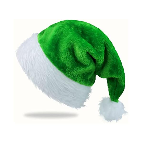 wonima02 Santa Hat Xmas Holiday Hat for Christmas New Year Festive Holiday Party Supplies