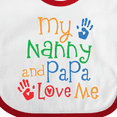 thumbnail image 4 of Inktastic Nanny and Papa Love Me Boys or Girls Baby Bib, 4 of 4