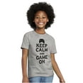 thumbnail image 4 of Vintage Keep Calm Video Game On Nerd Crewneck T Shirts Boy Girl Teen Brisco Brands L, 4 of 6
