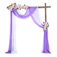 thumbnail image 1 of Chiffon Drapery Tulle Curtain Outdoor Wedding Arch Background Halloween Party Photo Photography, 1 of 21