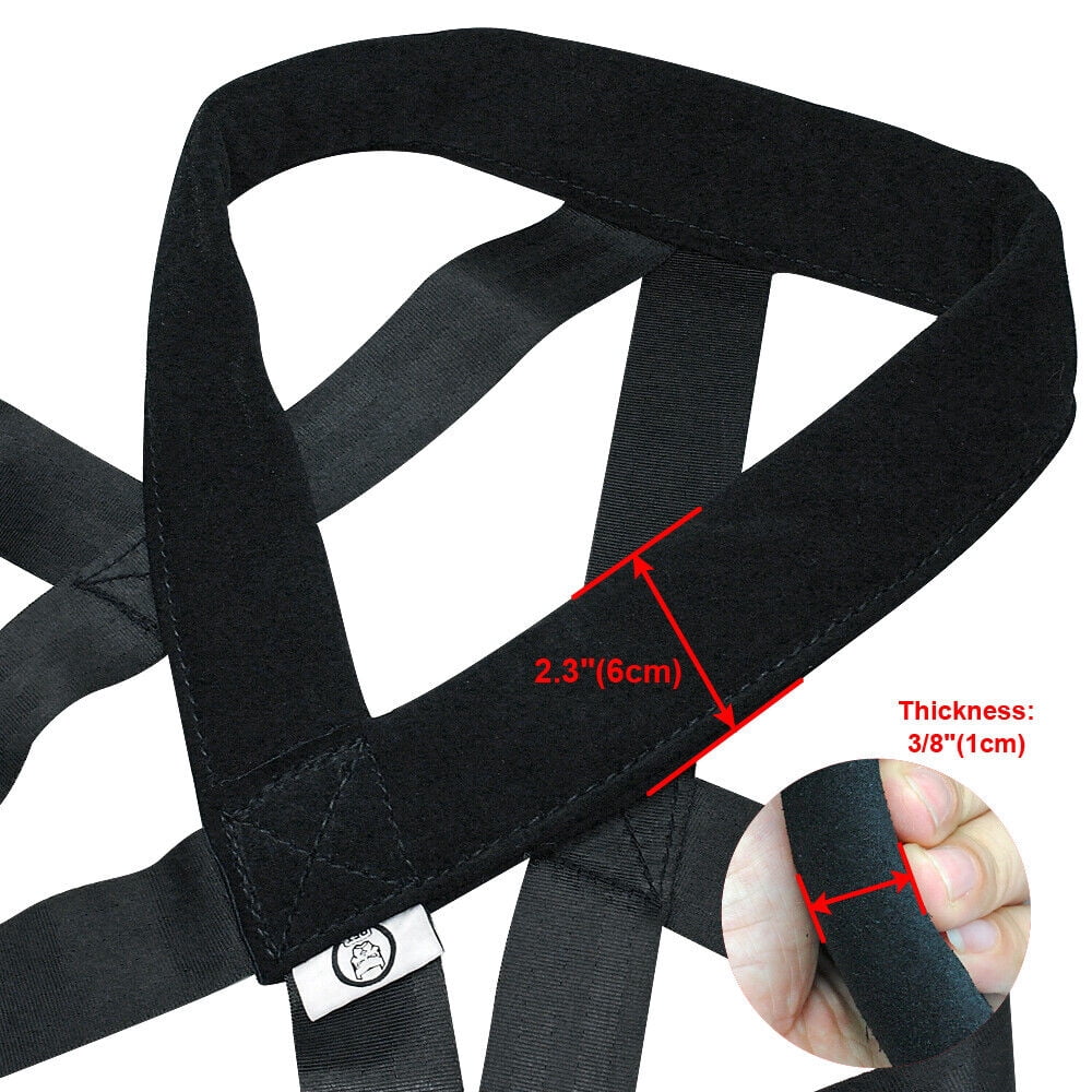 Beirui Heavy Duty Large Dogs Weight Pulling Harness Big Dog Exercises Training Vest Nylon Durable for Pitbull Black Green