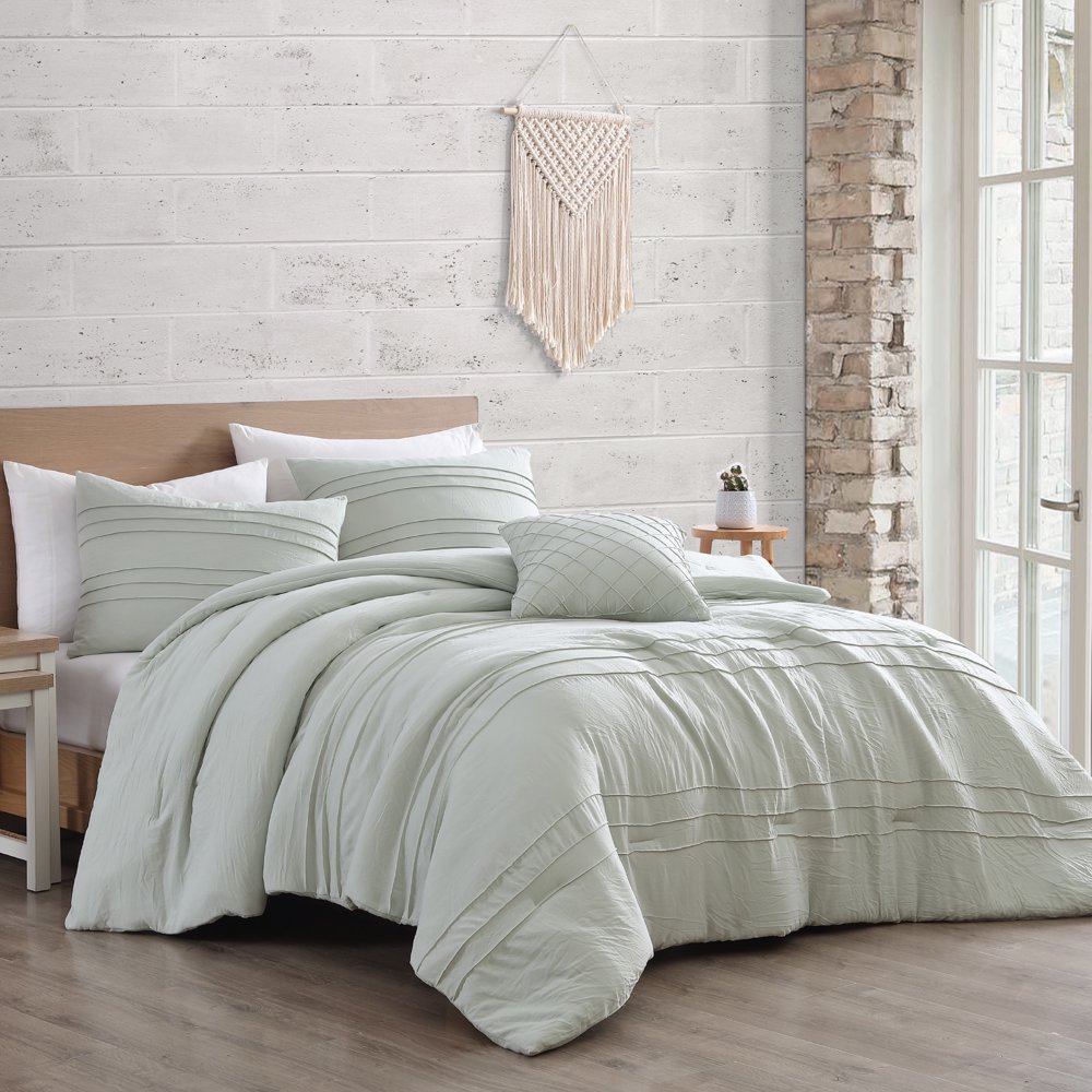 Modern Threads 4 Piece Embellished Comforter Set, Taylor, Sage, King