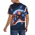 thumbnail image 2 of Uemuo Colorful Star River Squirrel Print Mens Polo Shirts Baseball T-shirt Performance Short Sleeve Golf Shirt Moisture Wicking Athletic Casual Collared T-Shirt-Medium, 2 of 7