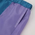 thumbnail image 5 of Uobin Women Color Block Short Sleeve Tracksuit Set, Stand Collar Half Zip Windbreaker Top & Elastic Waist Shorts Summer Outfit, 5 of 6
