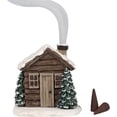 thumbnail image 3 of Quemador de incienso de invierno de casa de madera Quemador de incienso de cabaña navideña Decoración navideña para chimenea del hogar, 3 of 6