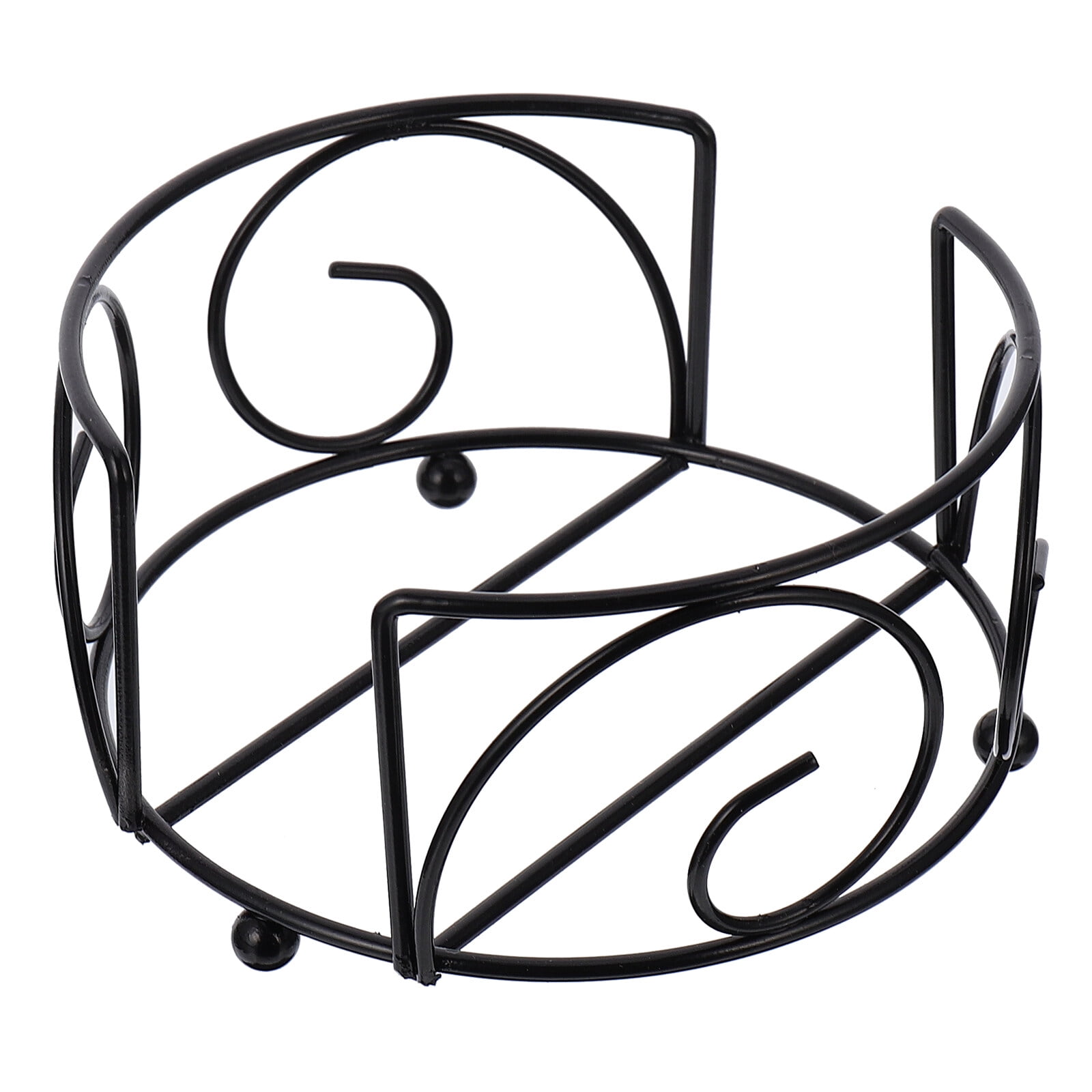BESTONZON 1Pc Coaster Holder Iron Metal Holder Simple Placemat Storage