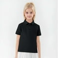 thumbnail image 4 of Boys 2PC Lapel Polo Shirt Short Sleeved Round Neck Summer Casual Solid Color Shirt for Boys 1-12Y, 4 of 6