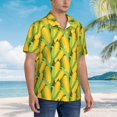 thumbnail image 5 of Goofa Corn 1 Hawaiian Shirt for Men, Unisex Summer Beach Casual Short Sleeve Button Down Shirts,Aloha Tropical Floral print shirt-Medium, 5 of 9