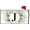 Spring Monogram J Mailbox Cover, variant on Spring Eucalyptus Leaves Monogram Letter Y Mailbox Cover Magnetic 21x18 Inch, Family Last Name Initial Post Letter Box Covers, Spring Summer Seasonal Outdoor Yard Garden Standard Mailbox Decor